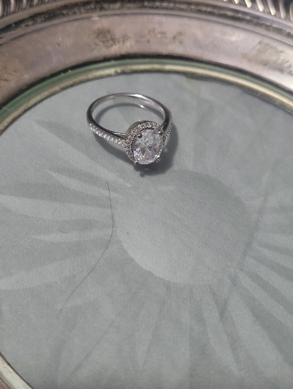 Sterling Silver Cz Ring
